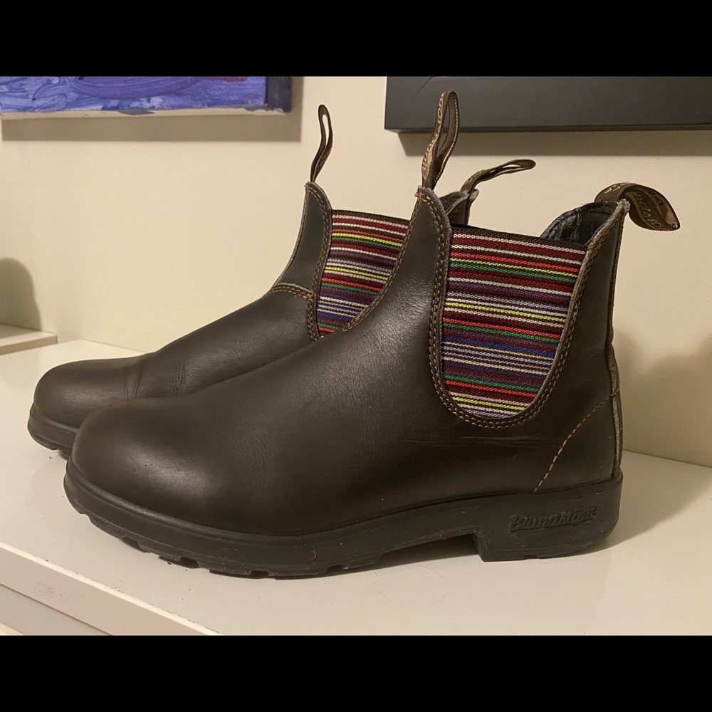 Multi stripe Stout Blundstone boots 9.5US=6.5AUS